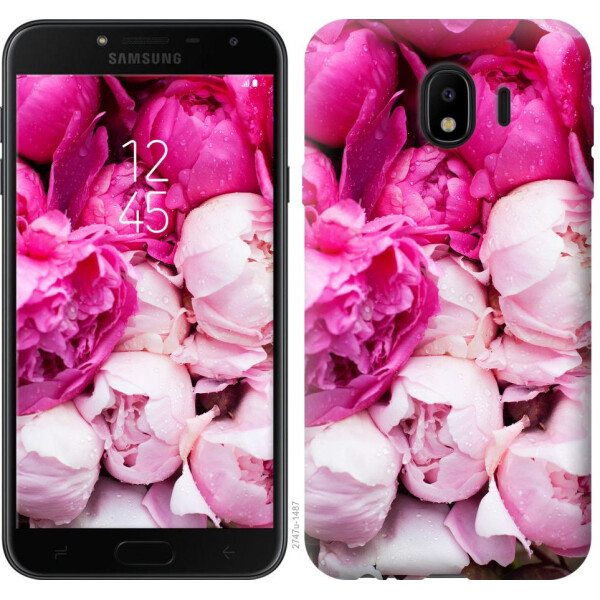 

Чехол на Samsung Galaxy J4 2018 Розовые пионы (04798)
