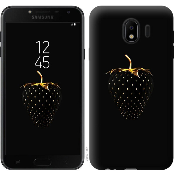 

Чехол на Samsung Galaxy J4 2018 Черная клубника (04798)