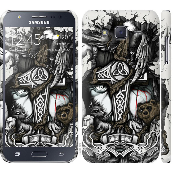 

Чехол на Samsung Galaxy J5 (2015) J500H Тату Викинг (04798)