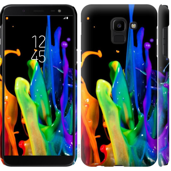

Чехол на Samsung Galaxy J6 2018 брызги краски (04798)