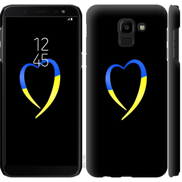 

Чехол на Samsung Galaxy J6 2018 Жёлто-голубое сердце (04798)