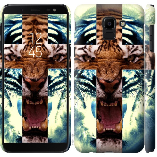 

Чехол на Samsung Galaxy J6 2018 Злой тигр (04798)