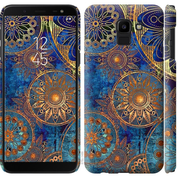 

Чехол на Samsung Galaxy J6 2018 Золотой узор (04798)