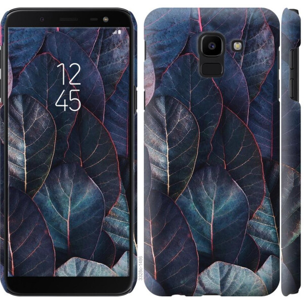 

Чехол на Samsung Galaxy J6 2018 Листья v3 (04798)