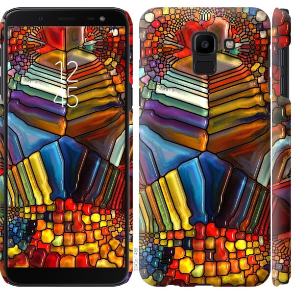 

Чехол на Samsung Galaxy J6 2018 Разноцветный витраж (04798)