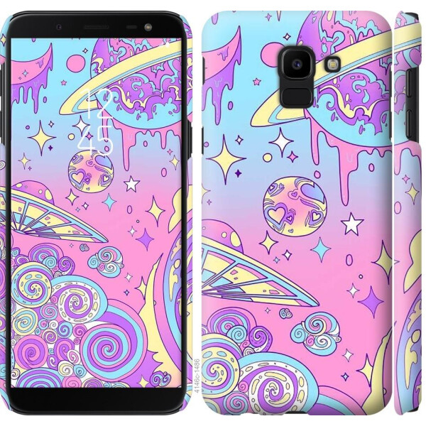 

Чехол на Samsung Galaxy J6 2018 Розовая галактика (04798)