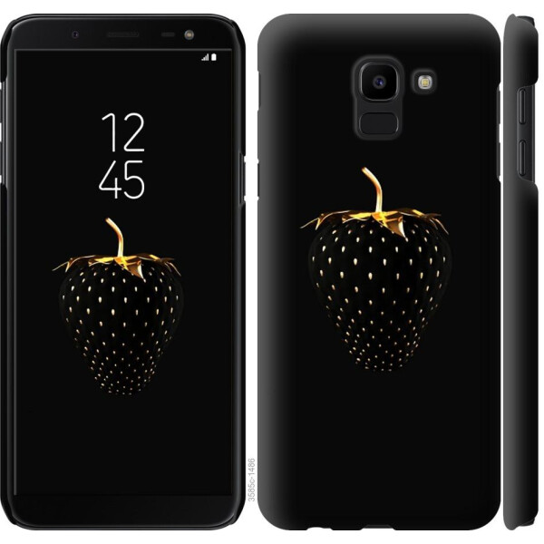 

Чехол на Samsung Galaxy J6 2018 Черная клубника (04798)