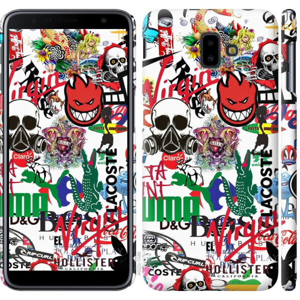 

Чехол на Samsung Galaxy J6 Plus 2018 Many different logos (04798)