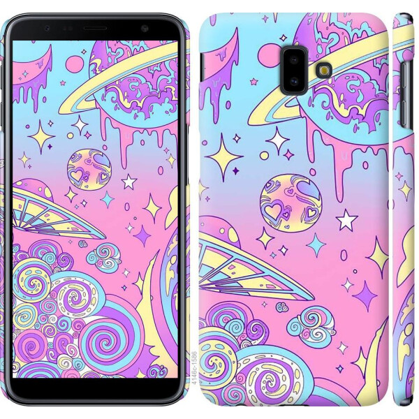 

Чехол на Samsung Galaxy J6 Plus 2018 Розовая галактика (04798)
