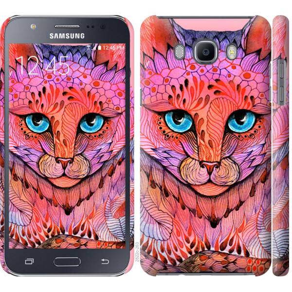 

Чехол на Samsung Galaxy J7 (2016) J710F Узорчатая кошка (04798)