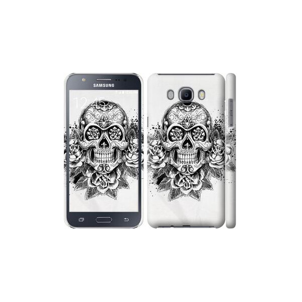 

Чехол на Samsung Galaxy J7 (2016) J710F Череп и розы (04798)