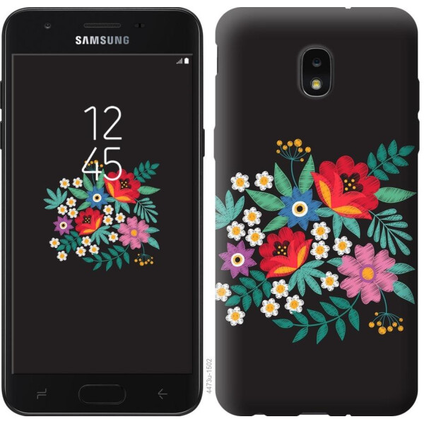 

Чехол на Samsung Galaxy J7 2018 Вышитые цветы (04798)