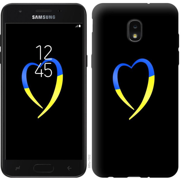 

Чехол на Samsung Galaxy J7 2018 Жёлто-голубое сердце (04798)
