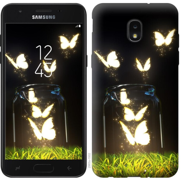 

Чехол на Samsung Galaxy J7 2018 Светящиеся бабочки (04798)