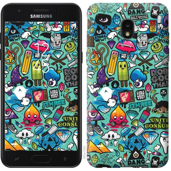

Чехол на Samsung Galaxy J7 2018 Стикер бомбинг 1 (04798)
