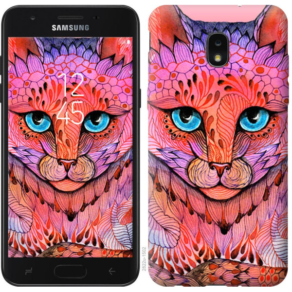 

Чехол на Samsung Galaxy J7 2018 Узорчатая кошка (04798)
