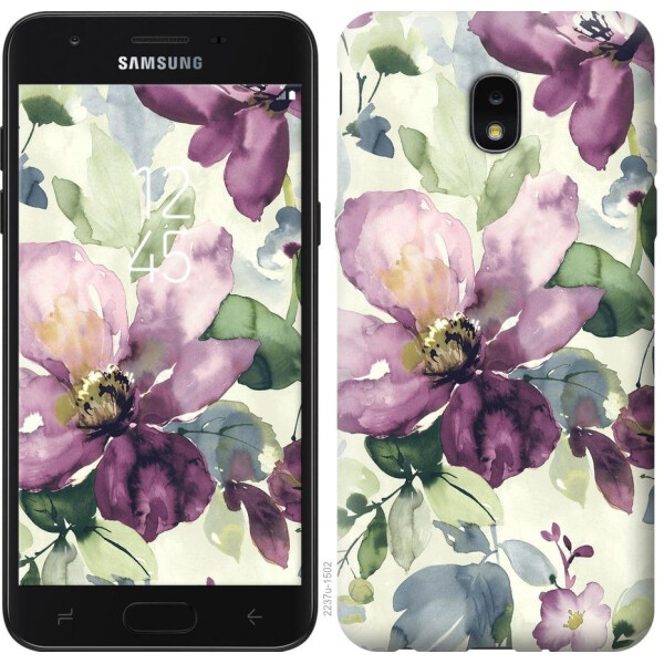 

Чехол на Samsung Galaxy J7 2018 Цветы акварелью (04798)