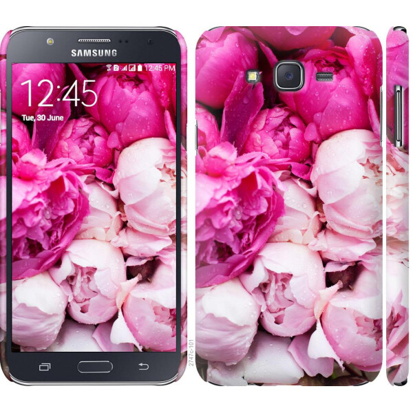 

Чехол на Samsung Galaxy J7 J700H Розовые пионы (04798)