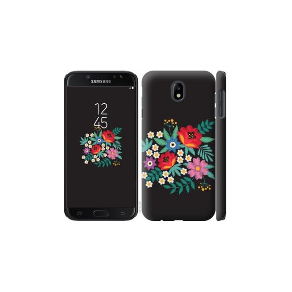 

Чехол на Samsung Galaxy J7 J730 (2017) Вышитые цветы (04798)