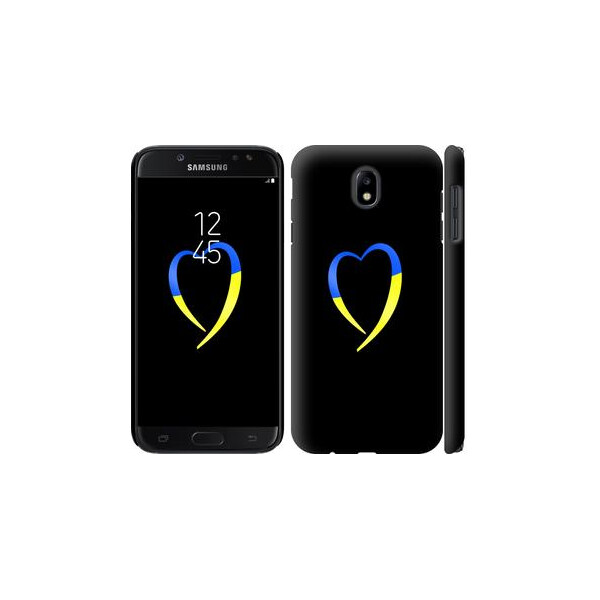 

Чехол на Samsung Galaxy J7 J730 (2017) Жёлто-голубое сердце (04798)