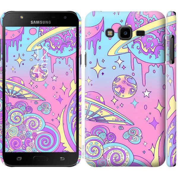 

Чехол на Samsung Galaxy J7 Neo J701F Розовая галактика (04798)