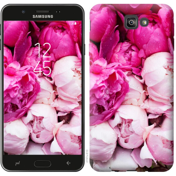 

Чехол на Samsung Galaxy J7 Prime Розовые пионы (04798)