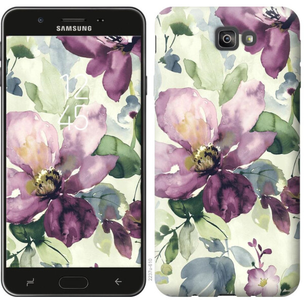 

Чехол на Samsung Galaxy J7 Prime Цветы акварелью (04798)