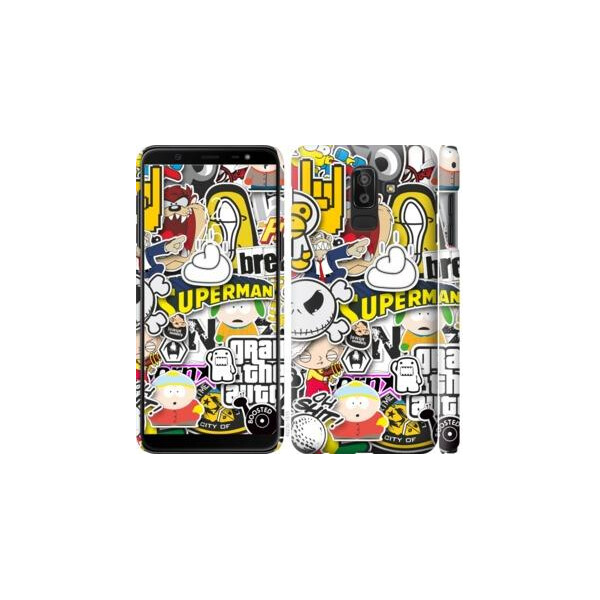 

Чехол на Samsung Galaxy J8 2018 Popular logos (04798)