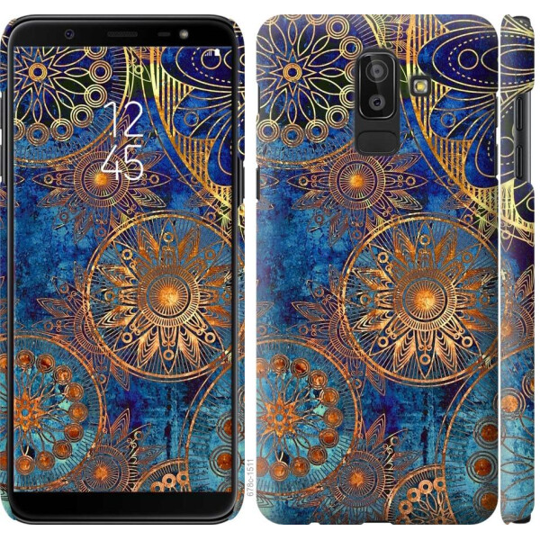 

Чехол на Samsung Galaxy J8 2018 Золотой узор (04798)