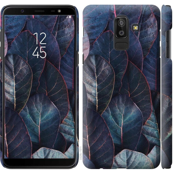 

Чехол на Samsung Galaxy J8 2018 Листья v3 (04798)