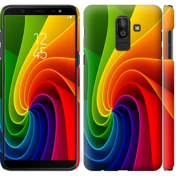 

Чехол на Samsung Galaxy J8 2018 Радужный вихрь (04798)