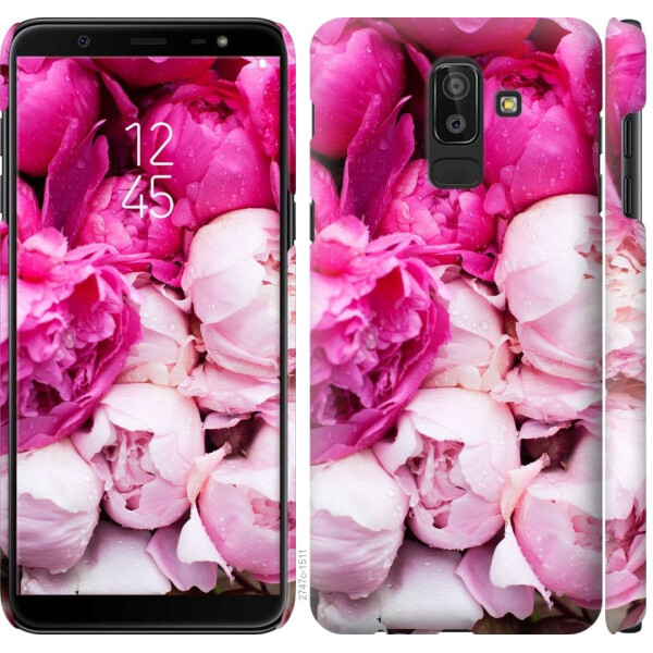 

Чехол на Samsung Galaxy J8 2018 Розовые пионы (04798)