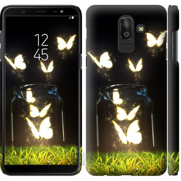 

Чехол на Samsung Galaxy J8 2018 Светящиеся бабочки (04798)