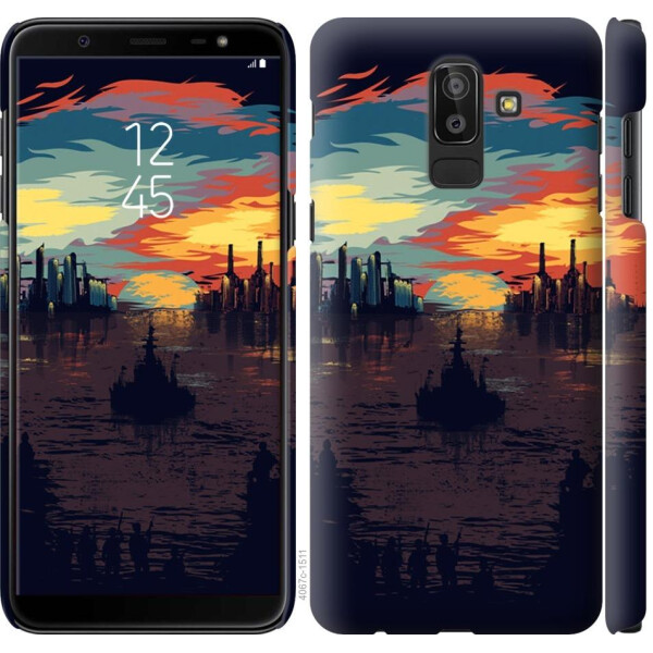 

Чехол на Samsung Galaxy J8 2018 Череп-абстракция (04798)