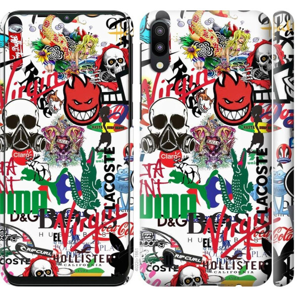 

Чехол на Samsung Galaxy M10 Many different logos (04798)