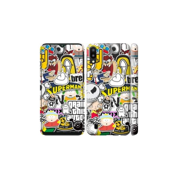 

Чехол на Samsung Galaxy M10 Popular logos (04798)