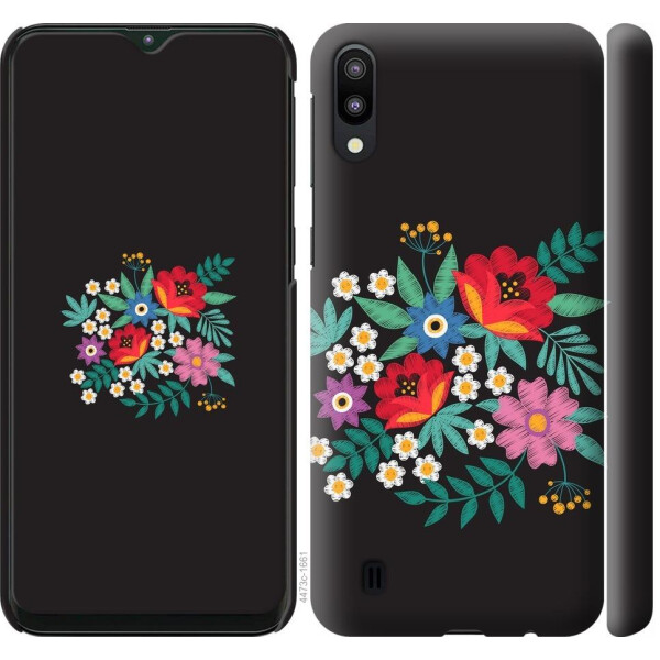 

Чехол на Samsung Galaxy M10 Вышитые цветы (04798)