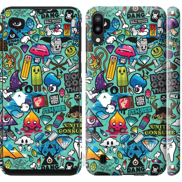 

Чехол на Samsung Galaxy M10 Стикер бомбинг 1 (04798)