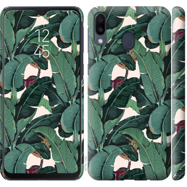 

Чехол на Samsung Galaxy M20 Банановые листья (04798)