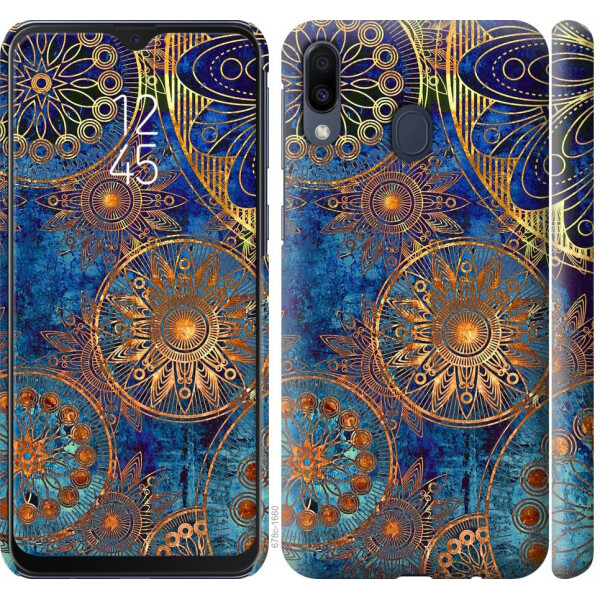 

Чехол на Samsung Galaxy M20 Золотой узор (04798)