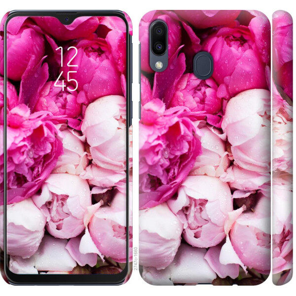 

Чехол на Samsung Galaxy M20 Розовые пионы (04798)