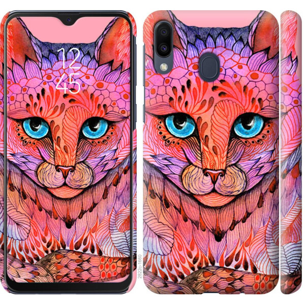 

Чехол на Samsung Galaxy M20 Узорчатая кошка (04798)