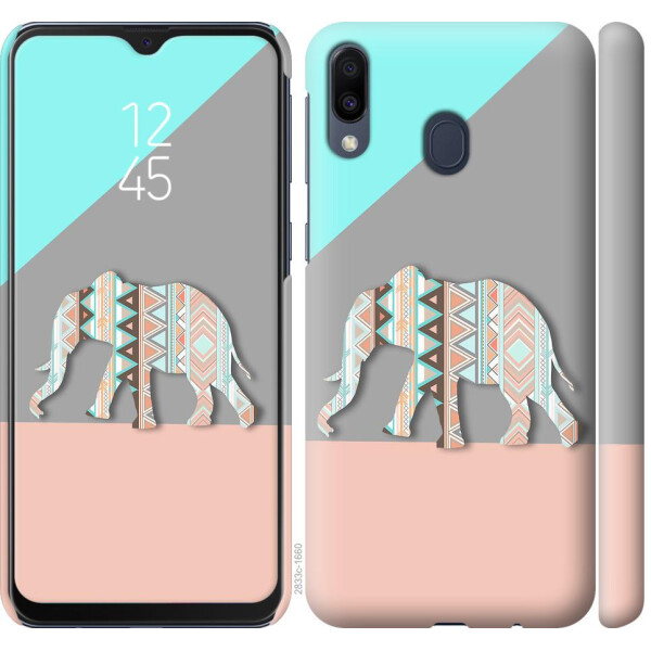 

Чехол на Samsung Galaxy M20 Узорчатый слон (04798)
