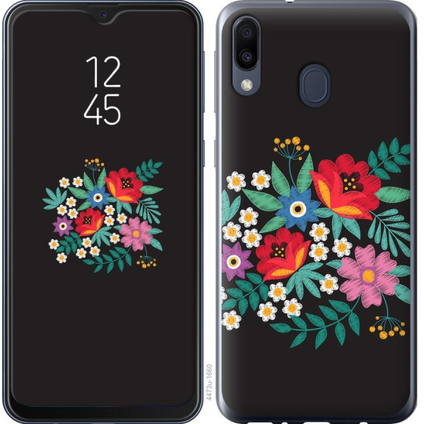 

Чехол на Samsung Galaxy M30 Вышитые цветы (04798)
