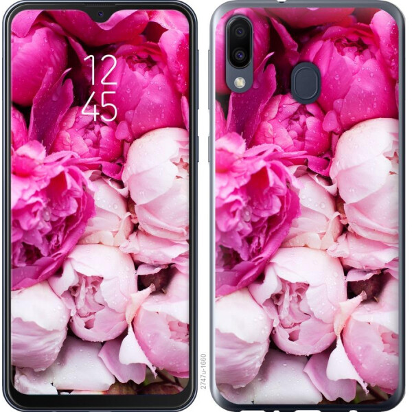 

Чехол на Samsung Galaxy M30 Розовые пионы (04798)