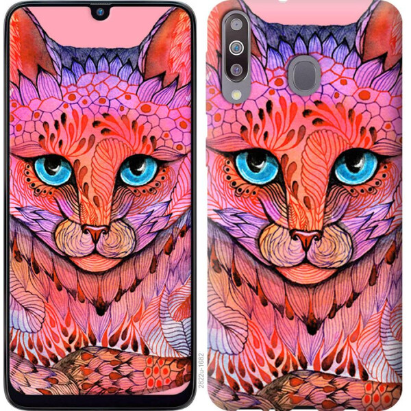 

Чехол на Samsung Galaxy M30 Узорчатая кошка (04798)