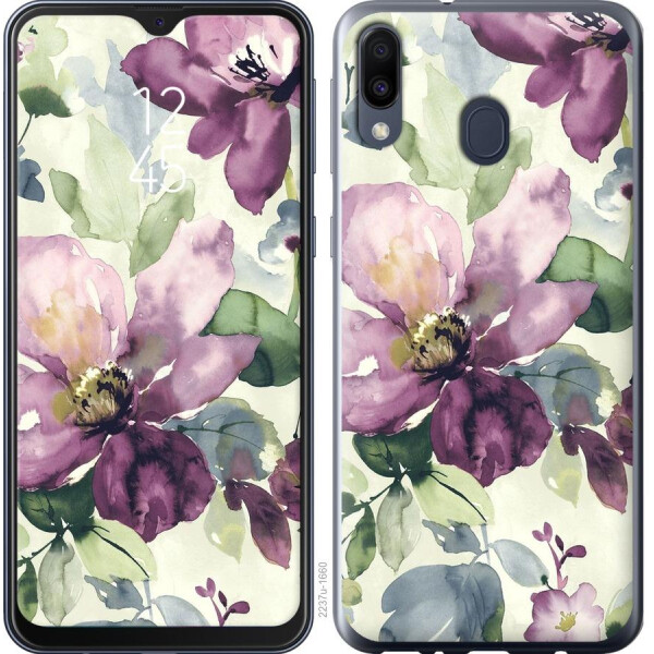 

Чехол на Samsung Galaxy M30 Цветы акварелью (04798)