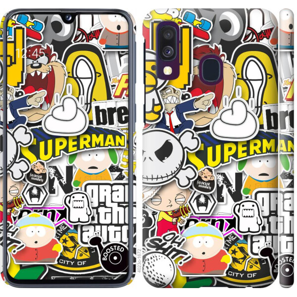 

Чехол на Samsung Galaxy M30s 2019 Popular logos (04798)