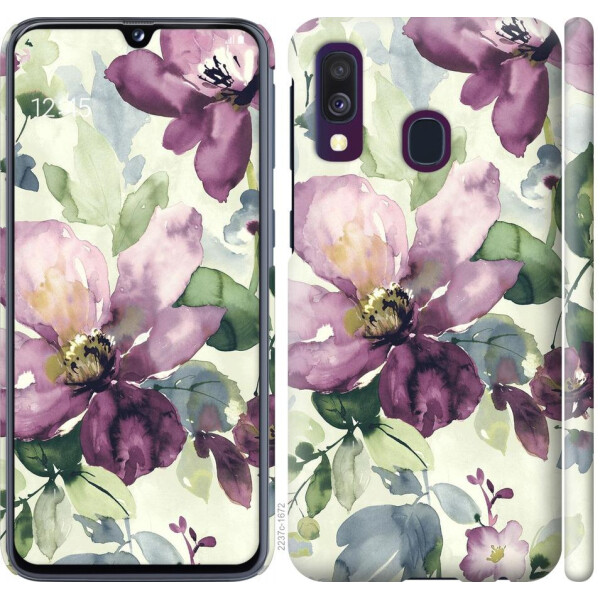 

Чехол на Samsung Galaxy M30s 2019 Цветы акварелью (04798)