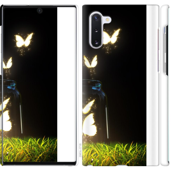 

Чехол на Samsung Galaxy Note 10 Светящиеся бабочки (04798)